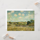 カントリーメドウランドスケープ(by Alfred Sisley) カード (正面/裏面インサイチュ)
