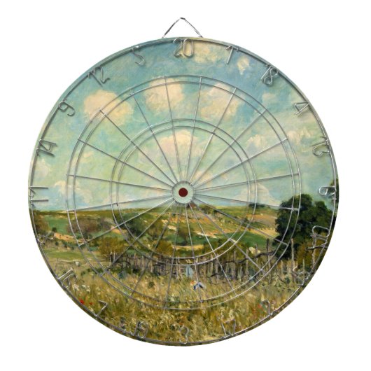 カントリーメドウランドスケープ(by Alfred Sisley) ダーツボード (正面)