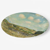 カントリーメドウランドスケープ(by Alfred Sisley) ペーパープレート (アングル)