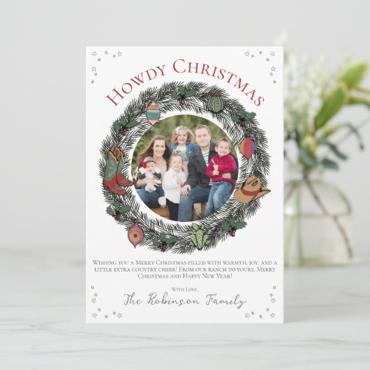 カントリーメリークリスマスファミリークリスマス シーズンカード (スタンド正面)