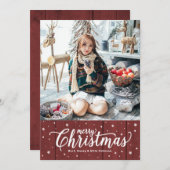 カントリーメリークリスマスホリデーカード シーズンカード (正面/裏面)