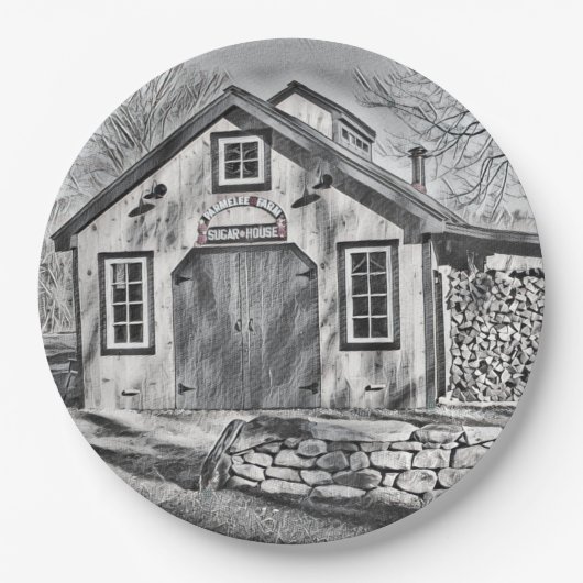 カントリーメープルシュガーシャックアットパルメリーファーム ペーパープレート (正面)