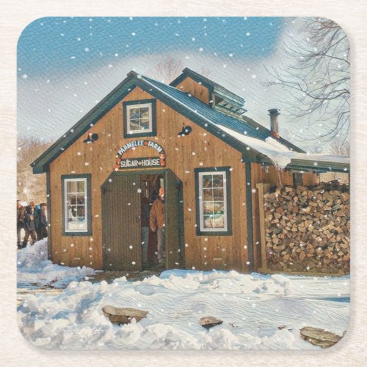 カントリーメープルシュガーハウス スクエアペーパーコースター (正面)