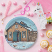 カントリーメープルシュガーハウス ペーパープレート (パーティー)