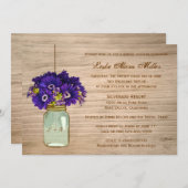 カントリーメ素朴イソンジャーゲルベラデイジー 招待状 (正面/裏面)