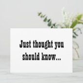 カントリーモダンカウボーイシンプル妊娠 案内状 (スタンド正面)