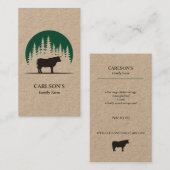 カントリーモダンクラフトブルファミリーキャトルファーム 名刺 (正面/裏面)