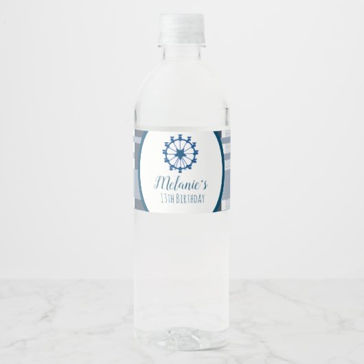 カントリーモダンフェア観覧車パーティーブループレイド ペットボトルラベル (正面)