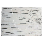 カントリーモダンフォレスト素朴樺の木樹皮 ラージペーパーバッグ (裏面)