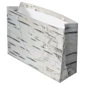 カントリーモダンフォレスト素朴樺の木樹皮 ラージペーパーバッグ (裏面アングル)