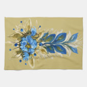 カントリーモダンブルーフローラ キッチンタオル (横)