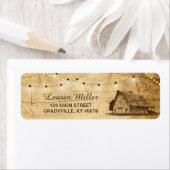 カントリーライト小住所 シールと納屋 ラベル (インサイチュ)