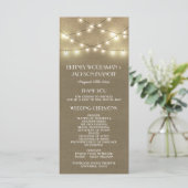 カントリーライト+バーラ素朴ップ結婚式 プログラム (スタンド正面)