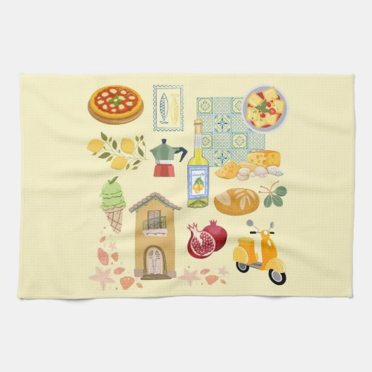 カントリーライフイタリア キッチンタオル (横)