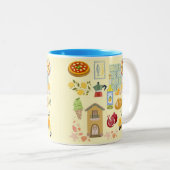 カントリーライフイタリア ツートーンマグカップ (正面右)