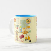 カントリーライフイタリア ツートーンマグカップ (正面左)