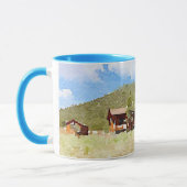 カントリーライフキャビンウォーターカラー マグカップ (左)