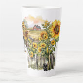 カントリーライフサンフラワーファームウェルカムフレンズ カフェラテマグ (正面)