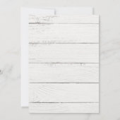 カントリーラブウェスタンカウボ素朴イブライダルシャワー 招待状 (裏面)