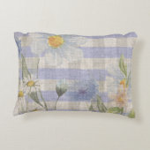 カントリーラブフローラブルージンガムとデイジー アクセントクッション (裏面)