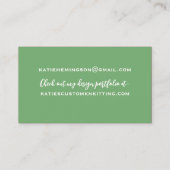 カントリーラブ編み物名刺 名刺 (裏面)