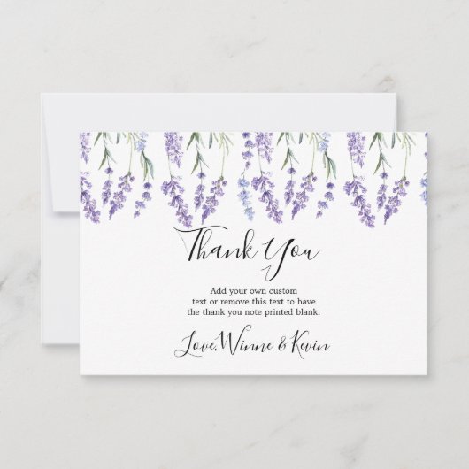 カントリーラベンダーサンキューカード サンキューカード (正面)