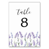 カントリーラベンダー | 結婚s テーブルナンバー (裏面)