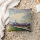 カントリーランドスケープ(Maximilien Luce著) クッション (ブランケット)