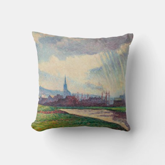 カントリーランドスケープ(Maximilien Luce著) クッション (正面)