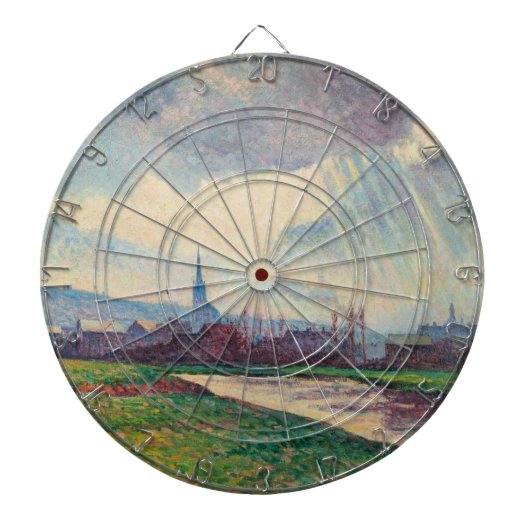 カントリーランドスケープ(Maximilien Luce著) ダーツボード (正面)
