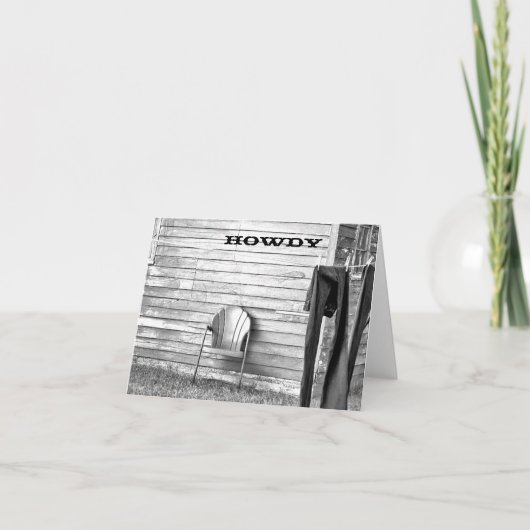 カントリーランドリーハウディノートカード カード (正面)