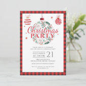 カントリーランバージャックバッファロークリスマスホリデーパーティー 招待状 (スタンド正面)
