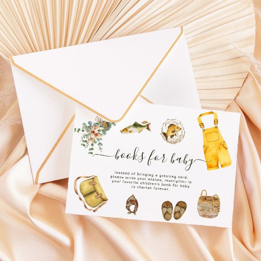 カントリーリトルフィッシャーマンブックベビーカード エンクロージャーカード