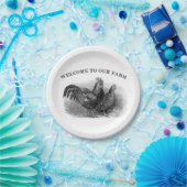 カントリールースターとチキンの任意の目的プレート ペーパープレート (パーティー)