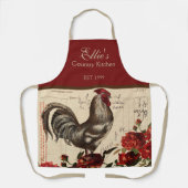 カントリールースターヴィンテージ受信 エプロン (正面)