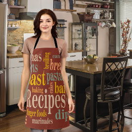 カントリーレシピことわざバーンドアンバー エプロン