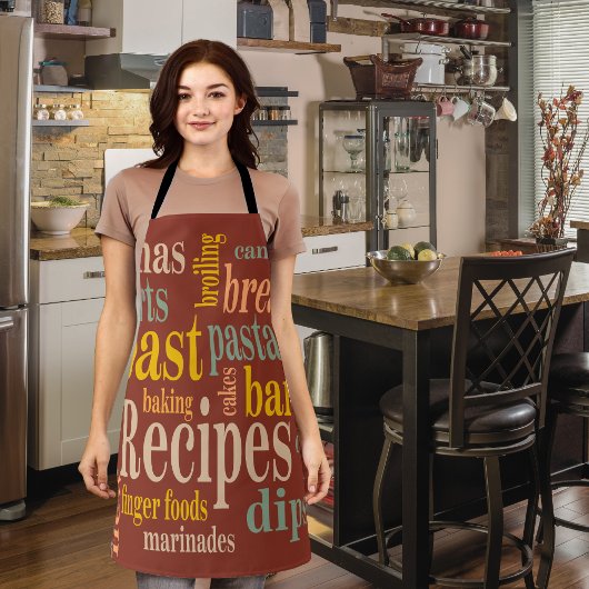 カントリーレシピことわざバーンドアンバー エプロン