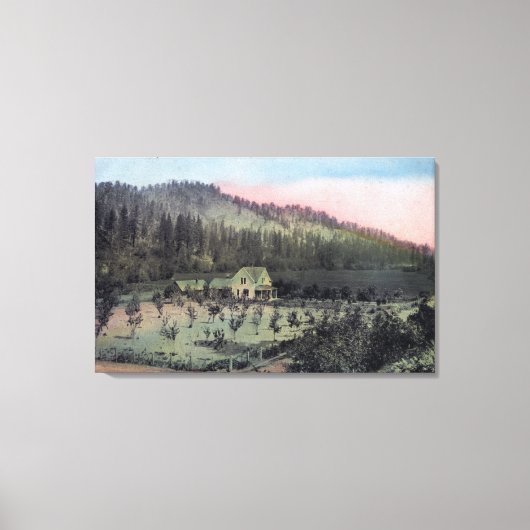 カントリーレジデンスシーン キャンバスプリント (正面)