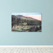 カントリーレジデンスシーン キャンバスプリント (インサイチュ (ウッドフロア))