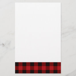カントリーレッドとブラックプレイド 便箋