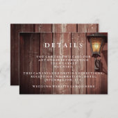 カントリーレッドバーンズゲ結婚スト詳細 エンクロージャーカード (正面/裏面)