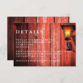 カントリーレッドバーンズゲ結婚スト詳細 エンクロージャーカード (正面/裏面)