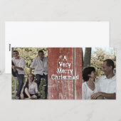 カントリーレッドバーンツーフォトクリスマスカード シーズンカード (正面/裏面)