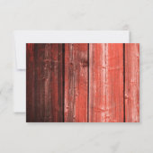 カントリーレッドバ結婚ンズ – 招待状 (裏面)