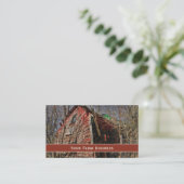 カントリーレッド素朴バーンヴィンテージファームハウス 名刺 (スタンド正面)