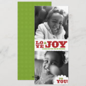 カントリーレトロラブ&ジョイダブルフォトカード シーズンカード (正面/裏面)