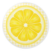 カントリーレモンフルーツセラミックノブ セラミックノブ (正面)