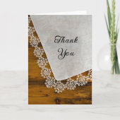 カントリーレースとバーンウッド結婚ズありがとう サンキューカード (正面)