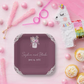 カントリーレースのメイスンジャー結婚ルガンディ ペーパープレート (パーティー)