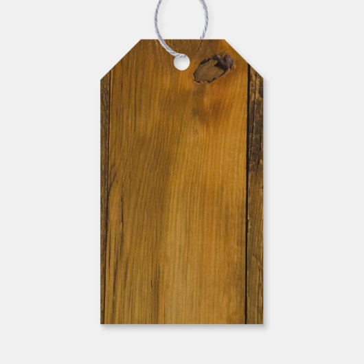 カントリーレースアンドフラワーズバーン結婚式の引き出物ラベル ギフトタグ (裏面)